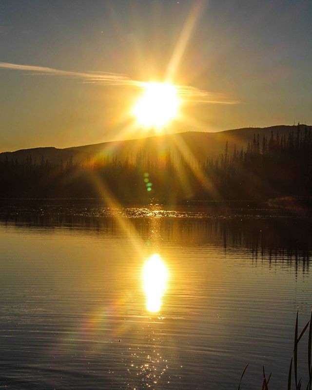 #alaska #sunset #lake #bodiesofwaterfilm #reflection